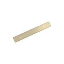 Amerock Thoreau 5-1/16 cala (128 mm) Prostokąt od środka do środka Złota szafka na szampana Płyta tylna z uchwytem BP37603BBZ