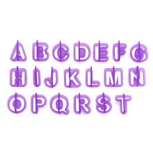 40-teiliges fondant-kuchen- -set mit alphabet und