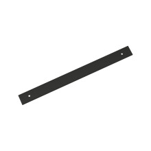 Amerock Maymont 10-1/16 cala (256 mm) Prostokąt od środka do środka Matowa czarna płyta tylna do wyciągania szafki BP37593MB