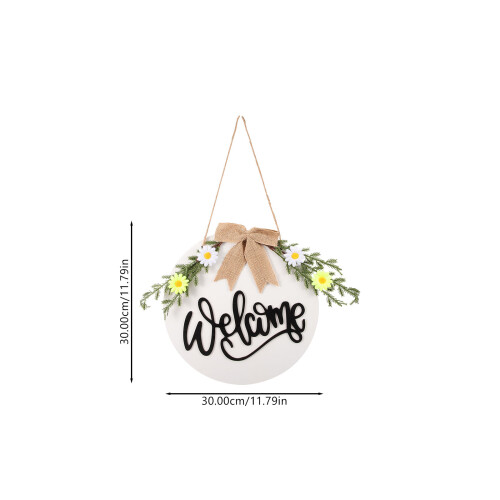 holzschild für eingangstür mit wandhänger ornament 1