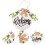 holzschild für eingangstür mit wandhänger ornament 9