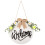 holzschild für eingangstür mit wandhänger ornament 8