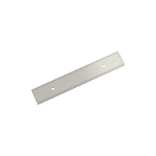 Amerock Thoreau 3-3/4 Zoll (96 mm) Mitte-zu-Mitte rechteckige Rckplatte fr Schrankgriffe aus satiniertem Nickel BP37602G10