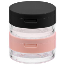 2 . Lose Puder Dose Kunststoffbehälter Mit Spiegel Für Make-up