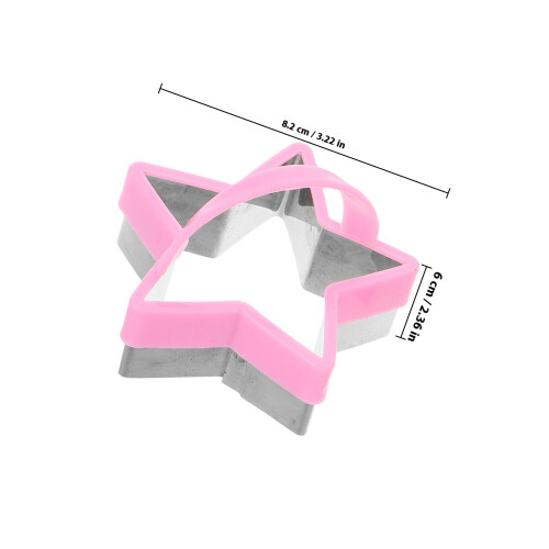 3- . sternförmige Ausstechformen aus für (Rosé) 1