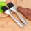 2 grillöl- mit edelstahlgriff, silikon, backzubehör 3