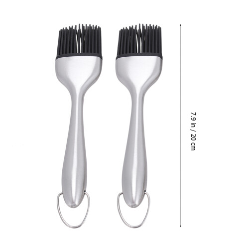 2 grillöl- mit edelstahlgriff, silikon, backzubehör 1