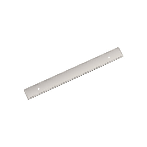 Amerock Thoreau 192mm Center-to-Center Rectangular Polished Nickel Cabinet Pull Backplate
