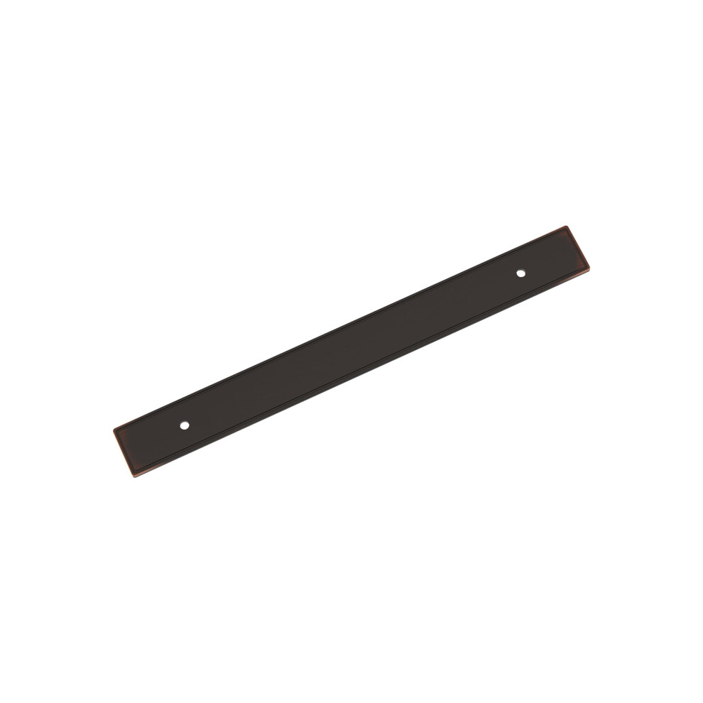 Photos - Furniture Hardware Amerock Thoreau 7-9/16 inch  Center-to-Center Rectangle Oil-Rubbed Bronze Cabinet Pull Backplate BP37605ORB(192mm)