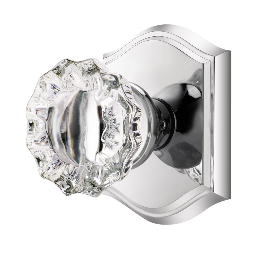 Clctk Crystal Door Knobs Interior Passage Glass Door Knobs Polished Chrome Door Knobs For Hall Closet 639395277744