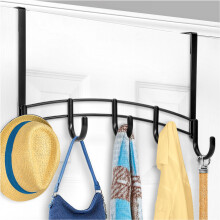 LYNK Support de crochets de porte professionnel pour maison 5 crochets de suspension de porte Porte-serviettes de porte Serviettes ou vtem