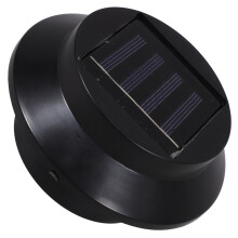6Stk Solarzaunlampe Schwarz LED Außenbeleuchtung Solar Gartendekor