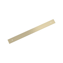 Amerock Maymont 10-1/16 cala (256 mm) Prostokąt od środka do środka Złota płytka tylna do szafki na szampana BP37593BBZ