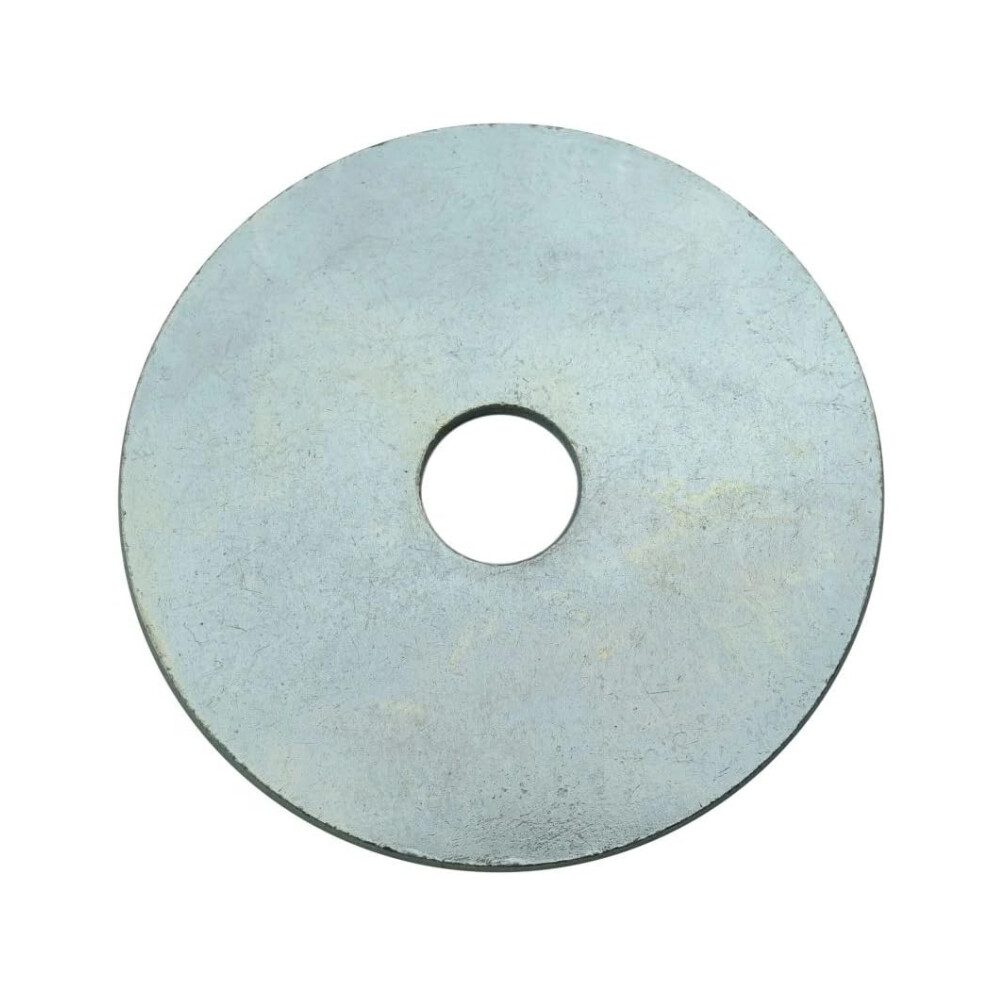Fender Washers 1/4"""" X 3"""" Od Large Size Zinc Plated Finish Low Carbon Steel Pack Of 5 (1/4"""" X 3"""") 612461092748