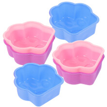 6Stück Silikon Kuchenformen Für Muffins (Zufällige Farbe)