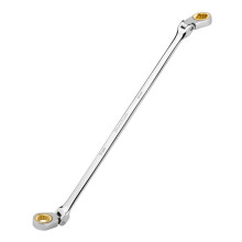 DURATECH 8 * 9 mm extra langer, rutschfester Ratschenschlssel mit flexiblem Kopf, metrischer CR-V-Stahl