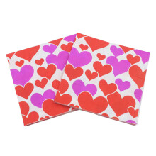40 herz-druck-servietten für valentinstag, party,