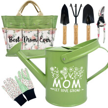 Birthday Gifts for Mom Gardening Kit Mom Gifts from Daughters Floral Gardening Tools and Durable Garden Tools Organizer Tote Ideal Gardening Gift f