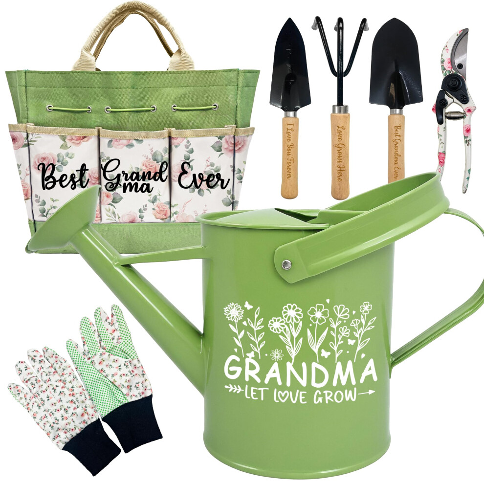 Gifts for Grandma Grandma Garden Kit Birthday Gifts from Grandkids Floral Gardening Tools and Durable Garden Tools Organizer Tote Ideal Gardening G-image-OPC-PM976VJ-NEW