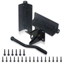 Fil de clture Kit de quincaillerie de clture de jardin robuste, serrure et loquet de porte en mtal pour barrire de clture extrieure, access