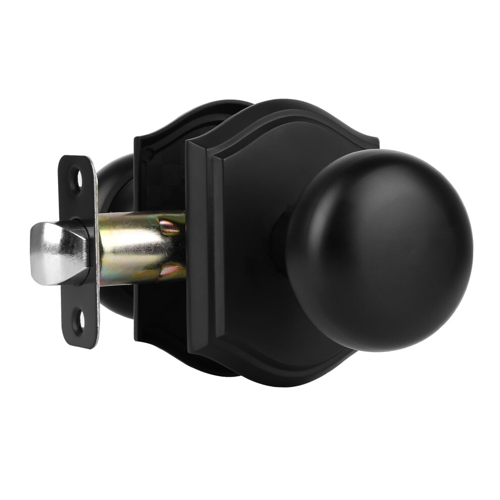 Newlaking Door Knobs Interior Classic Decorative Matte Black Passage Door Knob Perfect For Bedroom Or Bathroom Doors Durable Stylish Hardware For I 635408120908