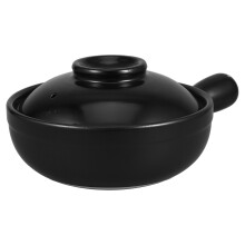 keramiktopf 900 ml mit deckel für reis, brei, eintöpfe, herd, mikrowelle