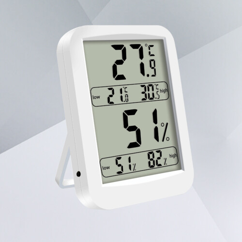 Hygrometer Großer Bildschirm Weiß 1