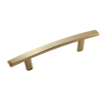 Amerock Cyprus 3 inch (76mm) Center-to-Center Golden Champagne Cabinet Pull - 10 Pack