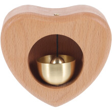 holz glöckchen herzform türdeko eingangstür windspiel karikatur design