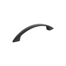 Amerock Arc 3-3/4 palce (96 mm) Center-to-Center Matte Black Cabinet Pull 10 Pack