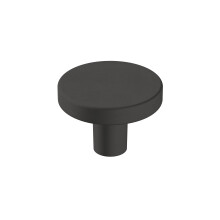 Amerock Versa 1-3/8 inch (35mm) Diameter Matte Black Cabinet Knob - 25 Pack