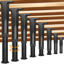 Jonkehai 8PCS Adjustable Bed Support Legs Bed Frame Support Legs Adjustable Bed Legs for King Queen Bed Slats Heavy Duty Frame Sofa Dresser Chair