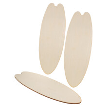 3Stk Blanko Holz Surfboard Wandkunst Für Diy Nautisch Strand