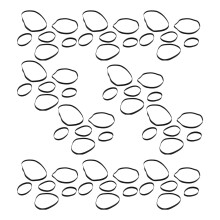 50 Sortierte Recorder Gummigurt 4-13,5 Cm Für Video