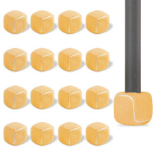 MONOFLAT Firkantet Form Precut Walker Tennis Ball Glides 16 STK med Heavy Duty PVC Dobbeltforsegling - Langvarig filtpude til vandrere og m?bler