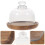 2 Sets Mini Servierplatte Kuchen Aufbewahrungsbehälter 9