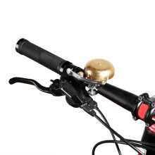 kupferne fahrradklingel mit sound für mountainbike und