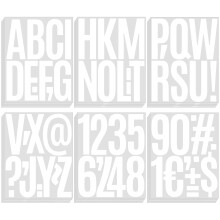 240 PCS Brevlådestickers Stora Bokstäver och Siffror, Självhäftande Vinyl Vattentåliga Stickers för Brevlåda