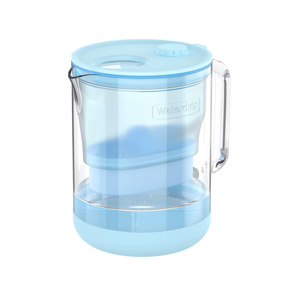 Waterdrop Glass Alkaline Water Filter Pitcher With 1 Filter Enhances Alkaline Water Eco-Friendly 7-Cup For Home And Office Reduces Pfoa/Pfos Ch 6922350639843