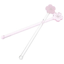 2 glaskoktelschwenker blumenförmig für cocktail wein tee