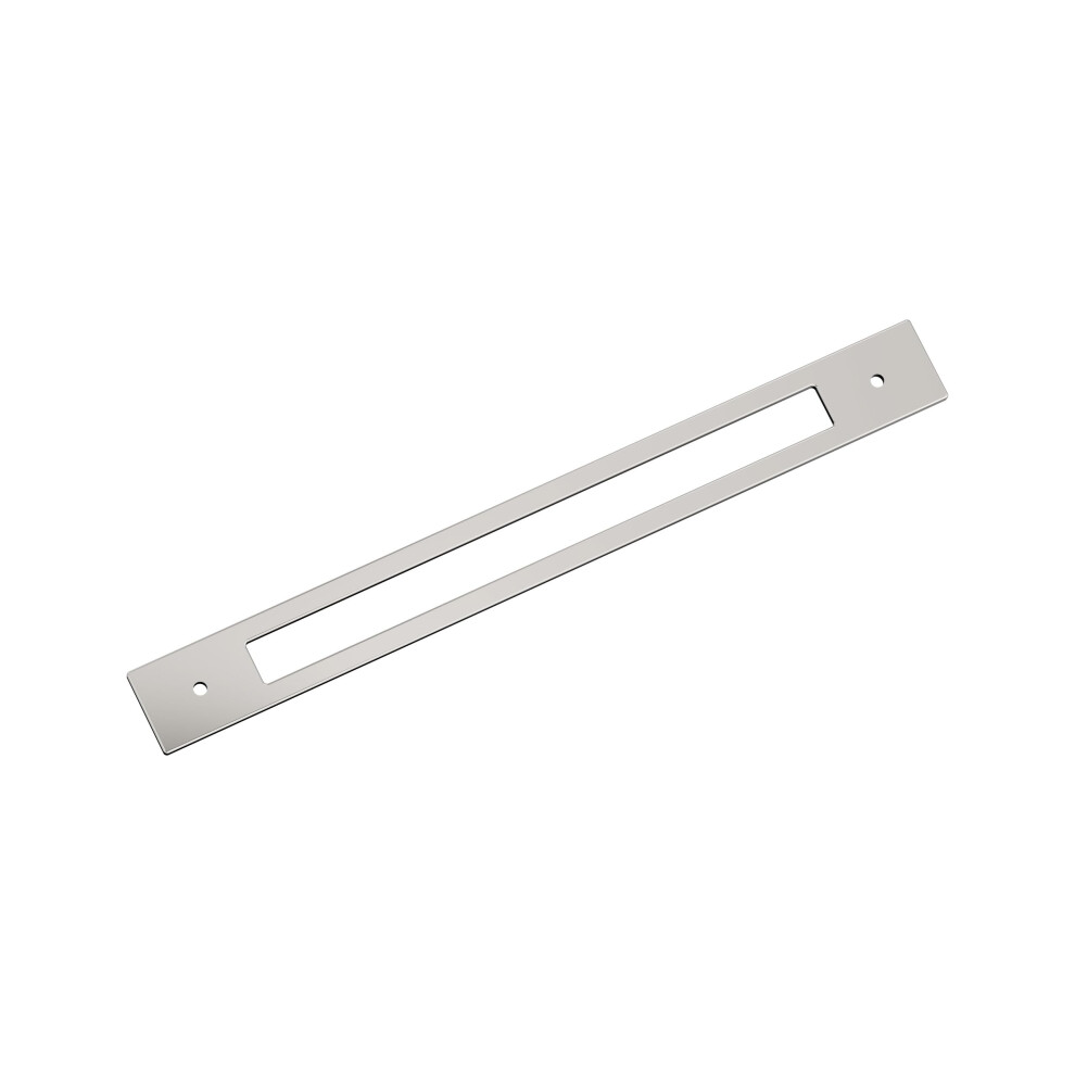 Photos - Furniture Hardware Amerock Medora 12 inch  Center-to-Center Rectangle Polished Nickel Cabinet Pull Backplate BP37789PN(305mm)
