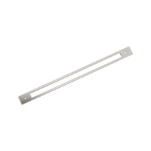 Amerock Medora 18 cali (457 mm) Prostokątna, od środka do środka, polerowana płyta tylna z niklu BP37790PN