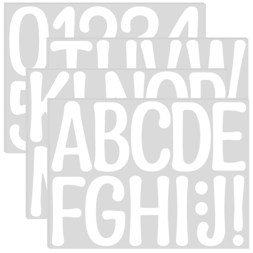 153PCS Letter Stickers Large 12 Sheets Alphabet Number Stickers ...