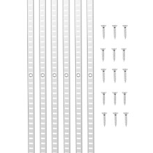 VEVOR Pilaster para Estante, 36.3 pulgadas 8 Paquete, Soportes Ajustables de Acero con 32 Tornillos, para Estantes de Pared