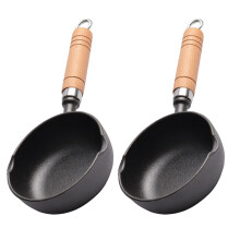 2Stk. Mini Bratpfanne Aus Gusseisen 13 Cm Zum Servieren Und