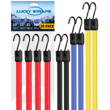 20 balen gumovch bungee kabelu Heavy Duty Outdoor 10 15 21 31 palcovch bungee popruhu s vylepenmi hcky Popruhy odoln proti povetrnostnm vlivu