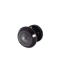 Spioncino per porte di distribuzione Viningrod per porte a pannelli stretti - Spioncino (nero - confezione da 20 pezzi in bronzo lucidato a olio)