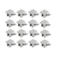 16 STK skydevinduel?se - Aluminium sikkerhedsl?se til skydevinduer og d?re - Sporklemme sikkerhedsl?s Nem installation Ingen boring