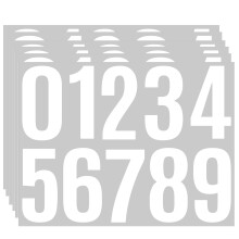 4 inch vinyl nummerstickers 0-9 waterdichte zelfklevende adresnummers stickers 6 vellen schil en plak brievenbusstickers voor huisdeur vuilnisbak bui