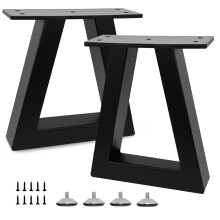 Y-CFHFC 10 '' Trapezoid Metal Table Legs Heavy Duty Steel Furniture Legs for DIY Sofa Couch Bench Stool Coffee Table End/Side Table Cabinet Feets